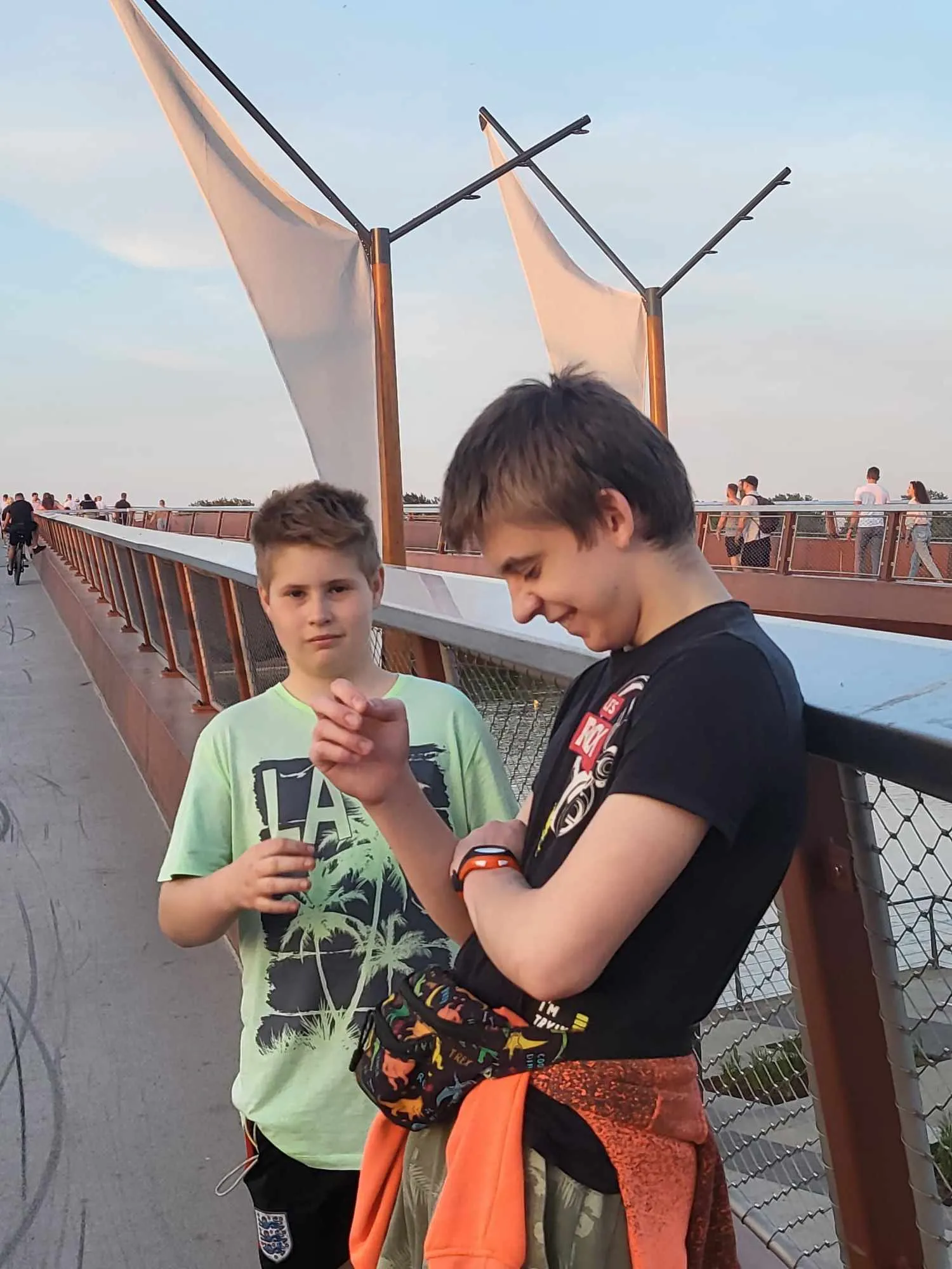 Spacer na nowy most pieszo – rowerowy